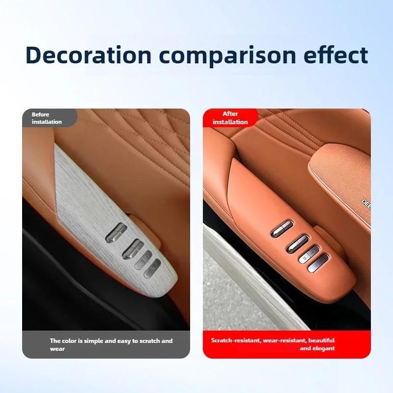 New For Changan Deepal S07/S7 LHD/RHD Car Window Lift Switch Panel Protective Cover ABS Window Control Button Stickers Decoratio