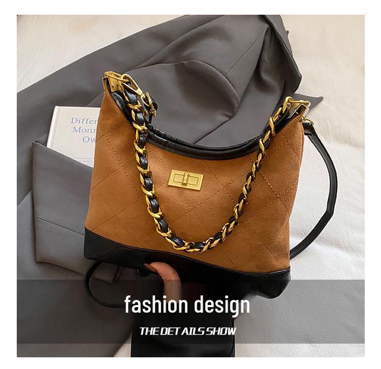 Women's 2025 High-End Retro Versatile Crossbody Shoulder Bag - European & American Fashion Dumpling Design