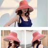 UV Protection Hat for Wide Actress Slimming Sun UV Breathable MA0017 Pink x Beige [MORE AUNI] Women, Brim, Hat, Effect, Protection, Protection,