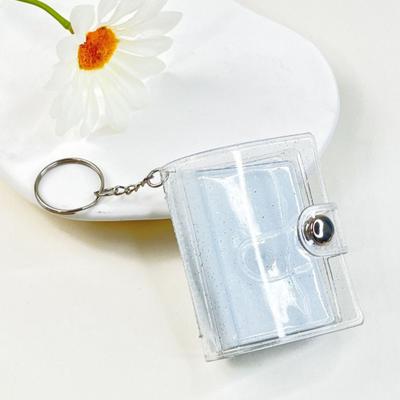 Saklama Kitabı Mini Fotoğraf Albümü Anahtarlık Çıtçıtlı Tasarım Taşınabilir 16-24 Fotoğraf Kapasiteli Kompakt Boyut Minyatür Resim Albümü