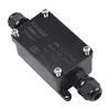 2Way Outdoor Waterproof IP65 Cable Connector PC Junction Box 240V Black Junction Box For Outdoor Lamps And Lanterns