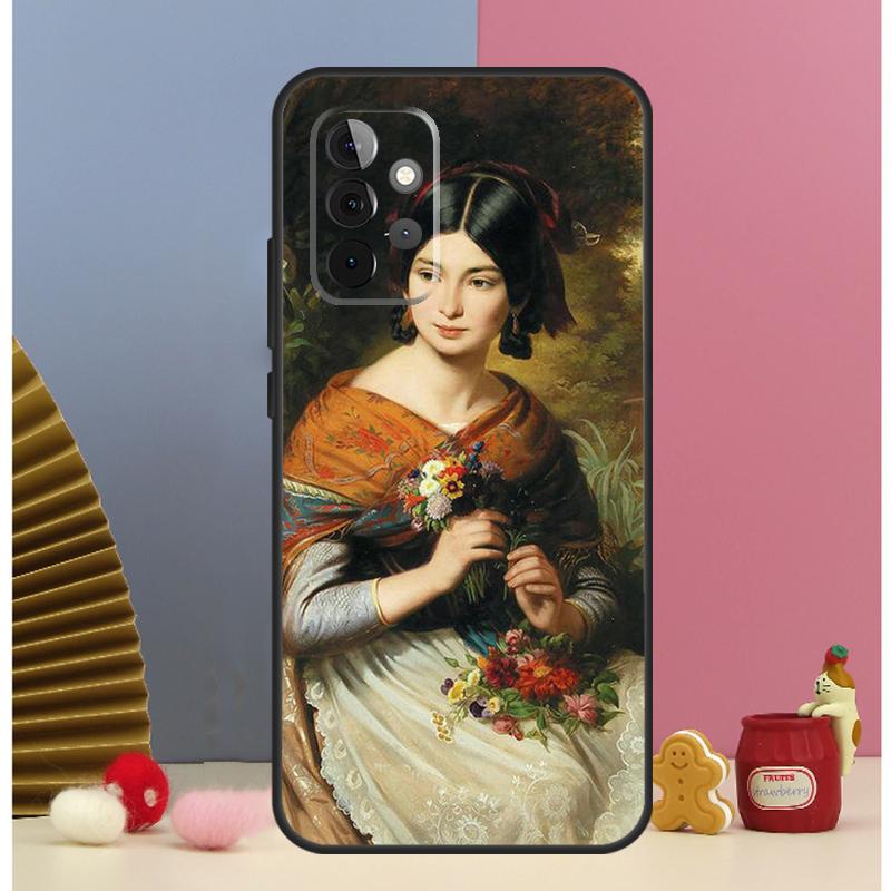 Renaissance art Painting Phone Case For Samsung Galaxy A12 A32 A52 A14 A24 A34 A54 A53 A33 A13 A15 A25 A71 A51 Cover