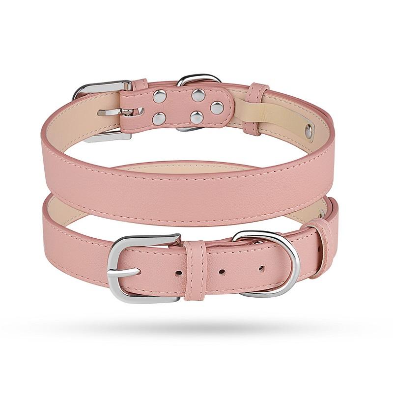 Weiches PU-Leder Hundehalsband, Verstellbares Haustier-Halsband für Hunde, Bequemes Welpen-Katzenhalsband, Halsband-Halsbänder
