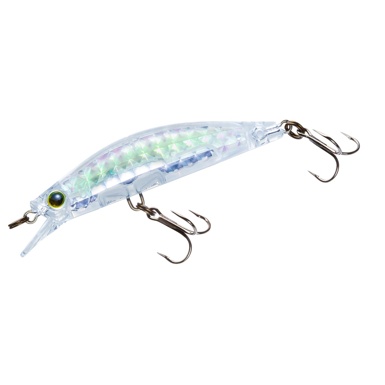 

Flat Heavy Minnow Sinking Bass Clear YO-ZURI 3DR-X Lure, 60mm, чистий