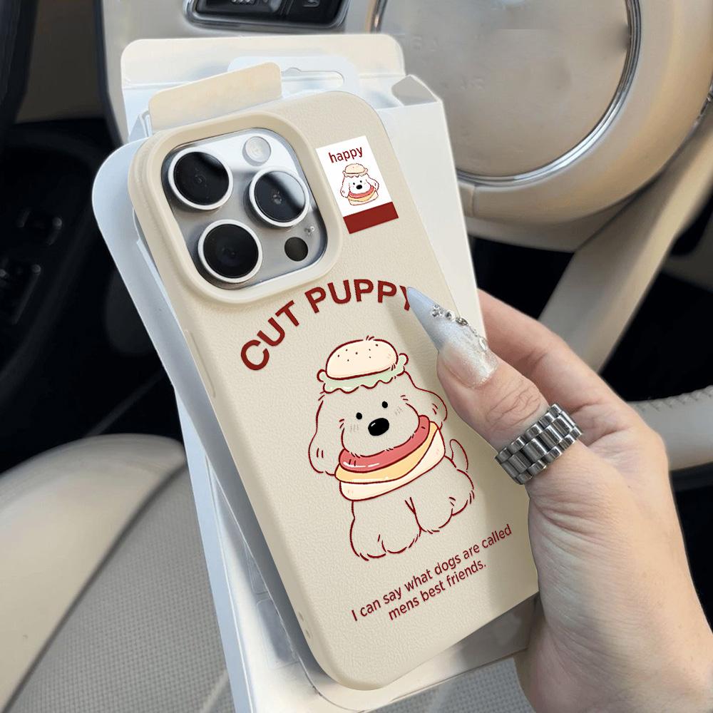 Phone Case for iPhone 11 13 XR XS Max Case iPhone 12 14 15 16 Pro Max 12 Pro 15 Plus Leather Painted Waterproof Drop-proof and Wear-resistant Cartoon