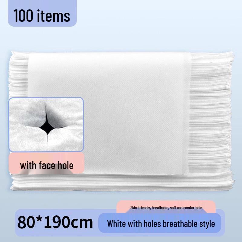 Thickened Non-Woven Disposable Bed Sheets - Breathable, Waterproof & Oil-Proof for Beauty Salons & Massage Tables