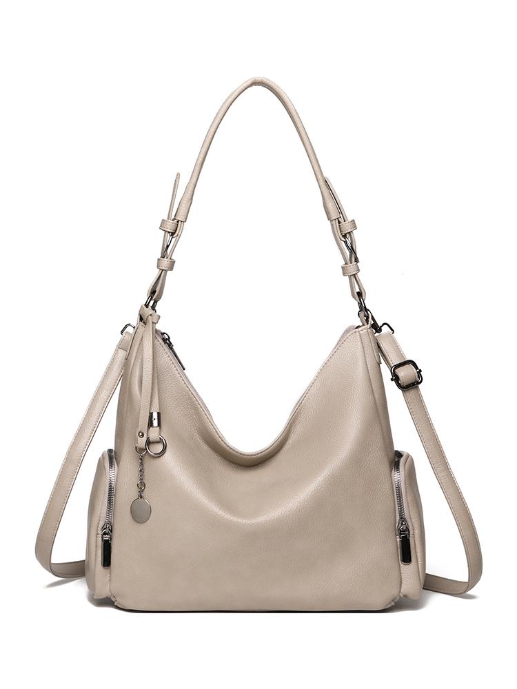 Fashionable Faux Leather Shoulder Bag,women's Large Capacity Handbag,retro Shoulder Bag,multi Pocket Crossbody Bag Suitable for Daily Use and Shopping