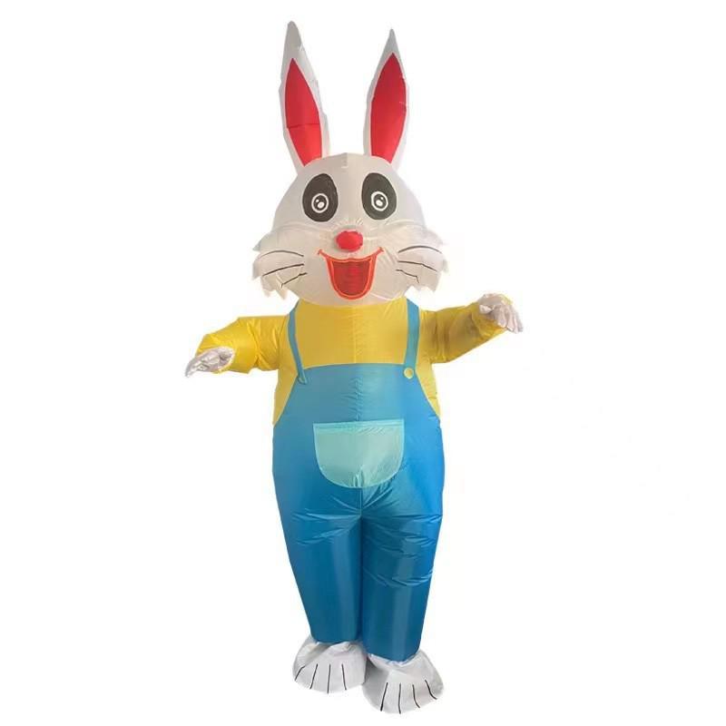 Halloween Pink Rabbit Inflatable Costume for Festivals, Parties, and Events