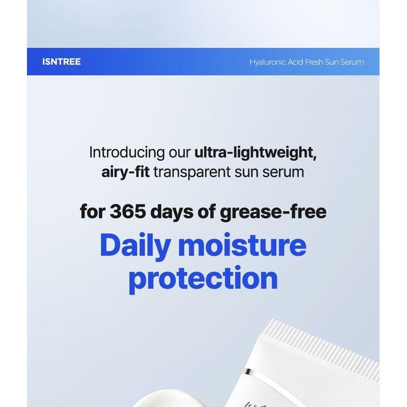 Isntree - Hyaluronic Acid Fresh Sun Serum