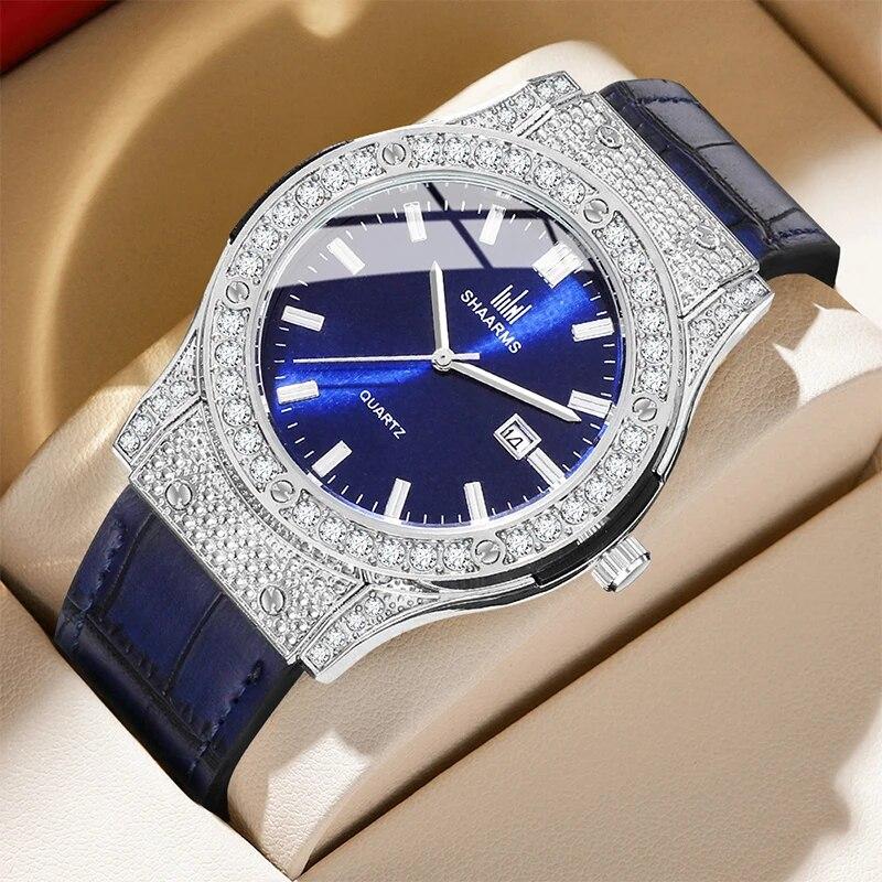 

Men Watch Top Brand Luxury Waterproof Fashion Mens Watches Genuine Leather Automatic Date Military Wristwatch Relogio Masculino