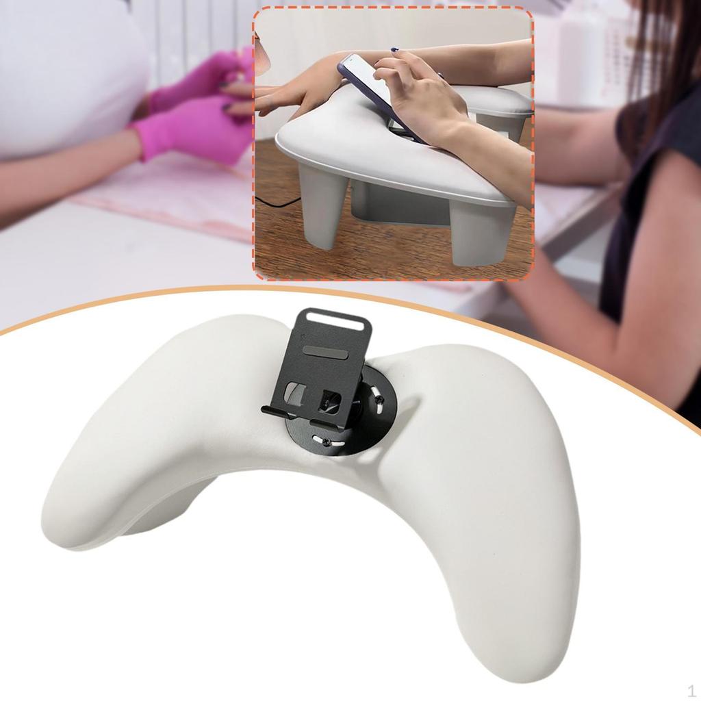 Nail Arm Rest Hand Pillow Ergonomic Support Anti Slip for Acrylic Nails Manicure