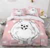 French Bulldog Duvet Cover Set Cute Animal Pattern Bed Set 3D Print Pet Dog Bedding Set for Children Boys Girls Adults 3-Piece