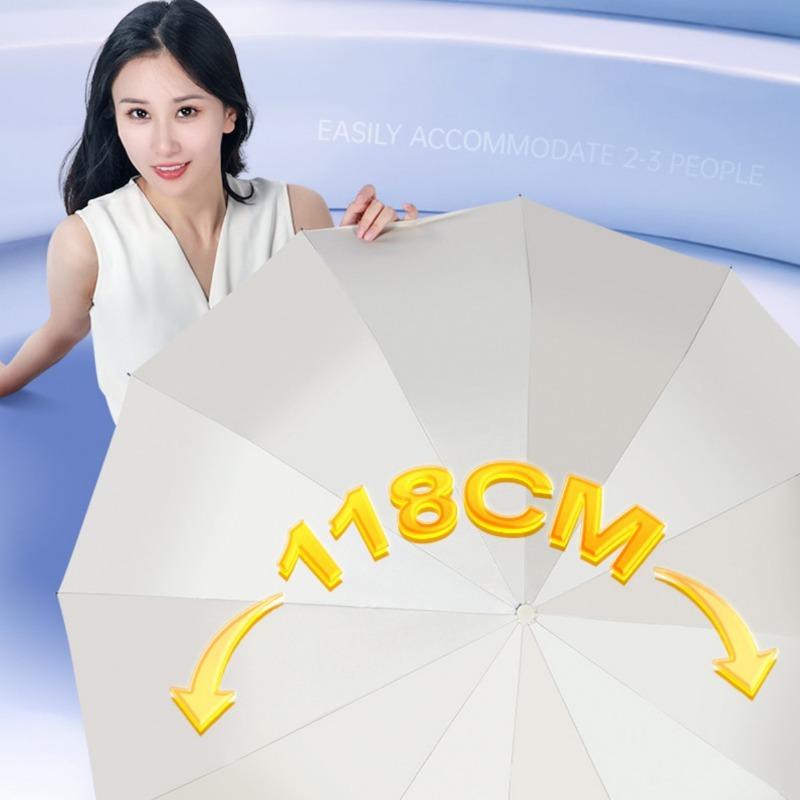 Travel Portable Mini Sun & Rain Folding Anti UV Umbrella, Compact Umbrella for Car, Lightweight Protection Windproof