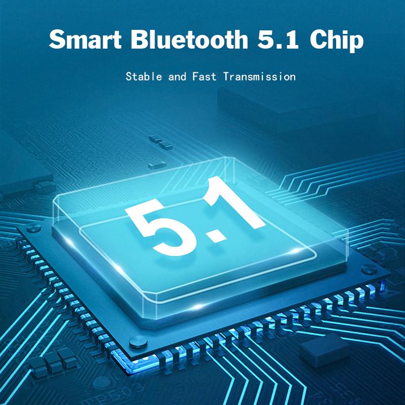 Business Bluetooth Headphone Single Earphone HD Noise Cancel Calling With Charge Case IPX7 Waterproof Headset For All Smartphones