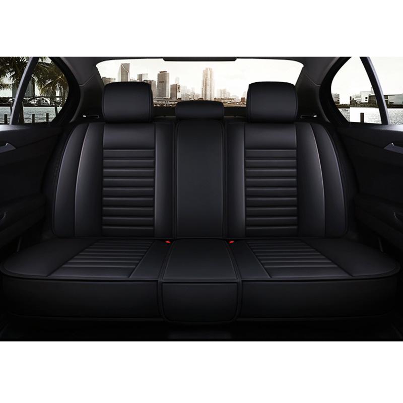 Car Seat Cover Pu Leather Car Seat Cushion Not Moves Universal Auto Accessories Covers Black/Red Non-Slide For Lada Vesta E1