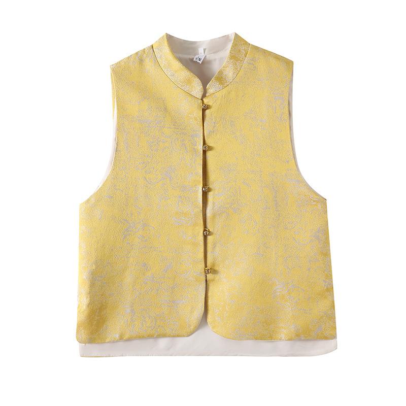 New Crew Neck Versatile Temperament Loose Retro Acetic Acid Top 2025 New Pole End Elegant Retro Vest
