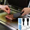Heavy Duty Rustless Steel Scraper And Absorbent Sponge Set For Quick Cookware Cleaning Grill Scouring Efficient Tool