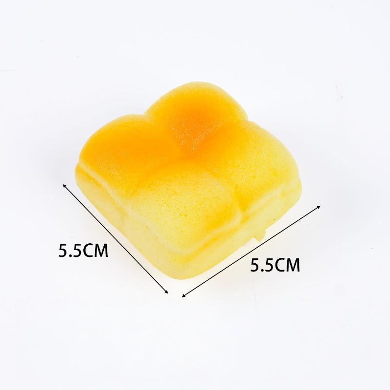 Simulation Food Slow Rebound Squeeze Toy 1Pcs Soft PU Bread Donut Cake Design Stress Reliever for Office Workers Anxiety Reduction
