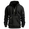 2026 Men's Waterproof Hooded Jacket with Zipper Pocket - Everyday Sportswear for Autumn and Winter