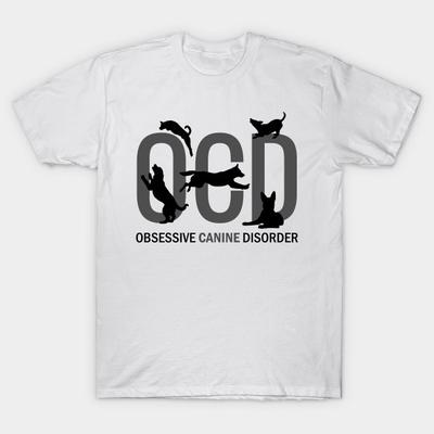 T Shirt Women Obsessive Canine Disorder Harajuku Print Kawaii Tshirt Summer Short Sleeve Female T-Shirt Top Tee