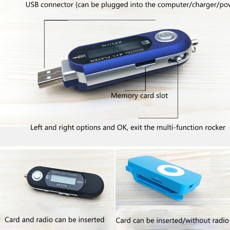 Portable USB MP3 Player 4GB Player HiFi Stereo  Sound MP3 Music Player Beautiful USB MP3 Player Exquisite Workmanship