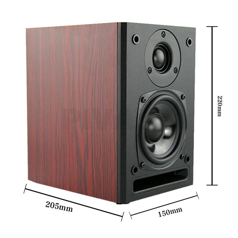 4 Inch High Power Home Bookshelf Speaker 2.0 Passive Desktop Monitor Wall-mounted Surround Sound Hi-fi Fever Hifi Speaker A Pair