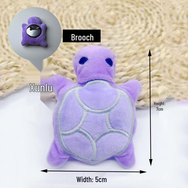 DIY Jewelry & Accessories: Plush Turtle Pendants and Brooches for Shoes, Hats, and Bags.