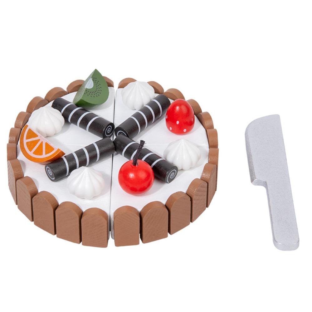 Interactive Birthday Cake Pretend Toy Magnetic Mousse Cake Cutting Game  Party Favor Gift