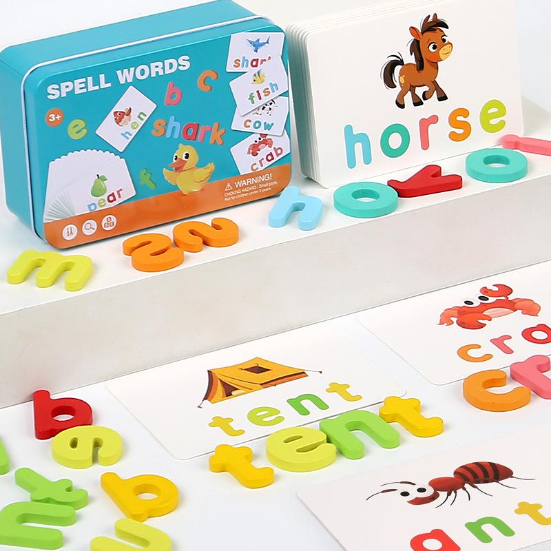 

Kids Alphabet Spelling Puzzle Game: Early Education Toy for Boys and Girls