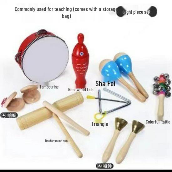 Orff Kindergarten Percussion Set: Children s Tambourine & Music Teaching Aids