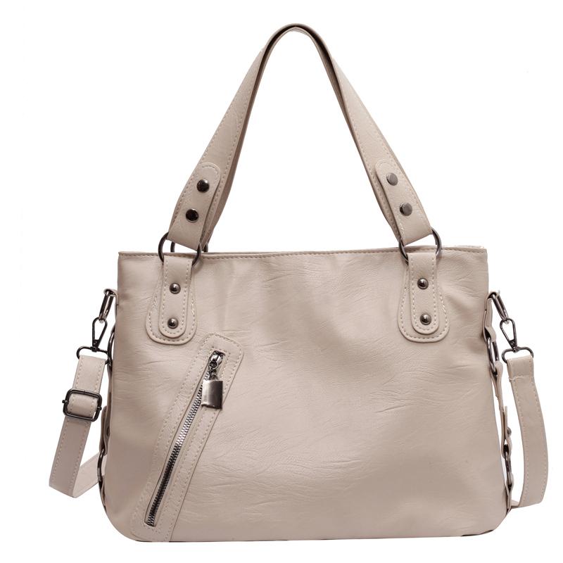 Geantă de mână minimalistă pentru femei cu capacitate mare, geantă de umăr la modă, geantă tote simplă și casual, potrivită pentru utilizarea zilnică și cumpărături