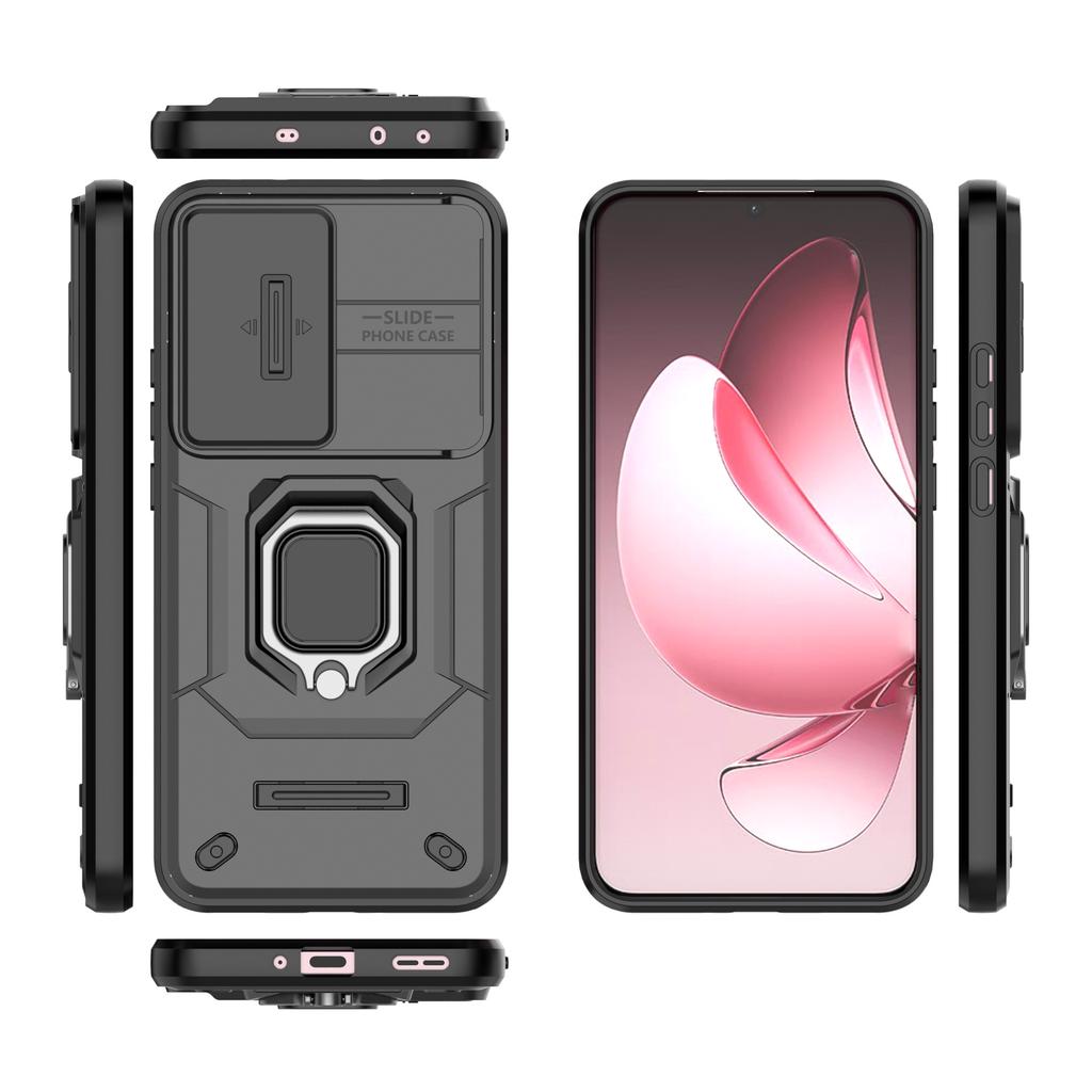 Oppo Realme 12 Pro Handyhülle, Militärgradige magnetische Ständer-Handyhülle für Oppo Realme 12 Pro