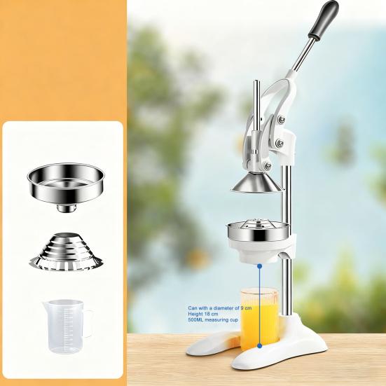 Ruční odšťavňovač citrusů Odolný lis na citrony Nerezová ocel Lis na limetkovou šťávu Neelektrický extraktor ovocné šťávy