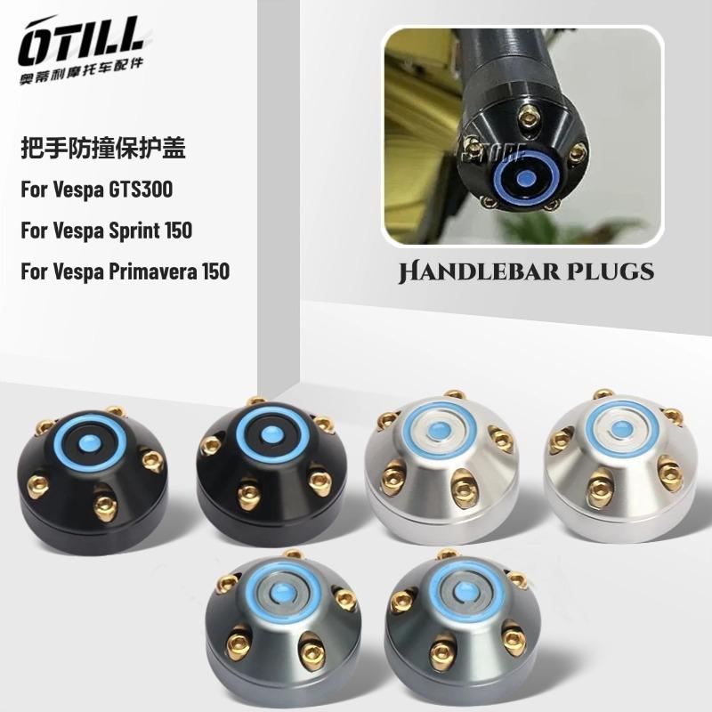 For Vespa Primavera 150 Sprint 150 GTS 300 GTS300 New Motorcycle CNC Aluminum Handlebar Grips Slider Cap Plug Bar End Kit