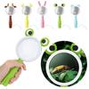 Acrylic Optical Len Handheld Magnifier 10X Magnification Cartoon Animal Magnifier Kids