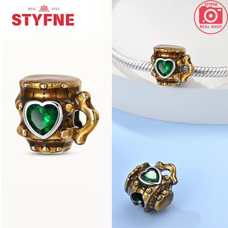 Copperbeverage Cold Beer Champagne Red Wine Charms Beadsoriginal Bracelets Diy Fine Jewelry For Women Gifts