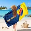 Djurgårdens IF Custom Beach Towel, Personalized Name Text Print, Football Logo Soft Quick‑Dry Towel Holiday Gift