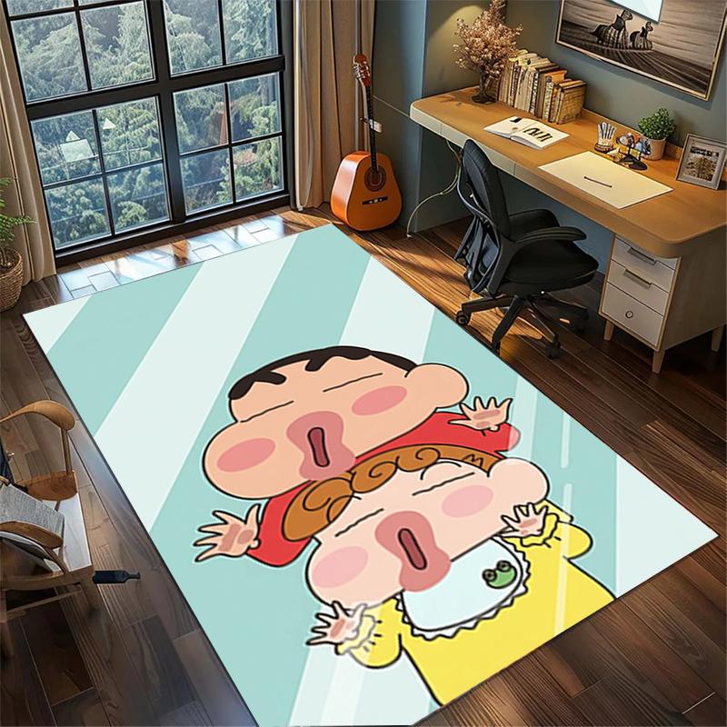 Carpet Crayon Shin-chan Large Area Non Slip Washable Rug Gamer Room Bedroom Home Decor