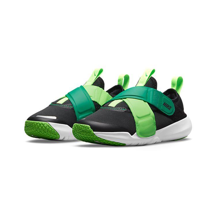 Nike Flex Advance Low top Kids' Running Shoes Black Green Children Aged 3 7 Years Old CZ0186-004