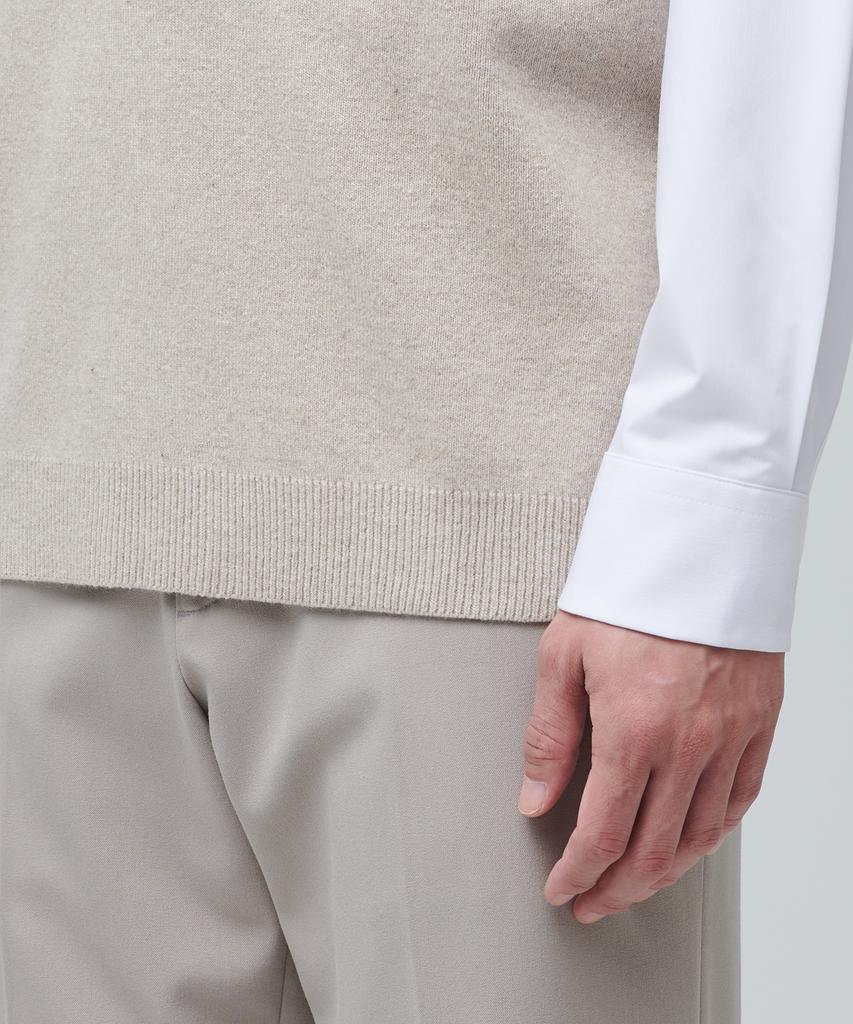 Musinsa Standard Lambswool V-Neck Knit Vest [Mushroom]