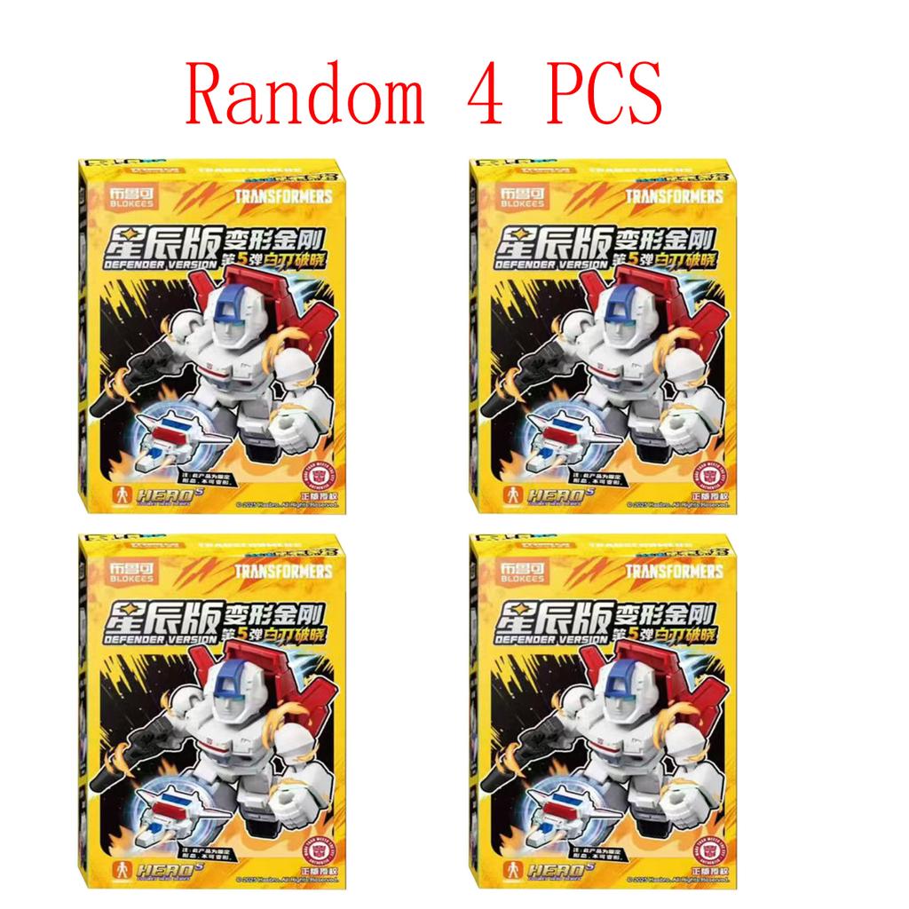 Original Blokees Transformers Defender Version Vol.4 Serie Blind Box Anime Zubehör Bauspielzeug Sammlermodell Lustige Geschenke