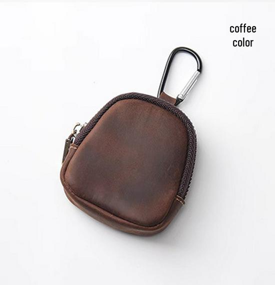 

Кошелек из ПУ кожи в японском стиле: Монетница, держатель для наушников и ключей кофейный