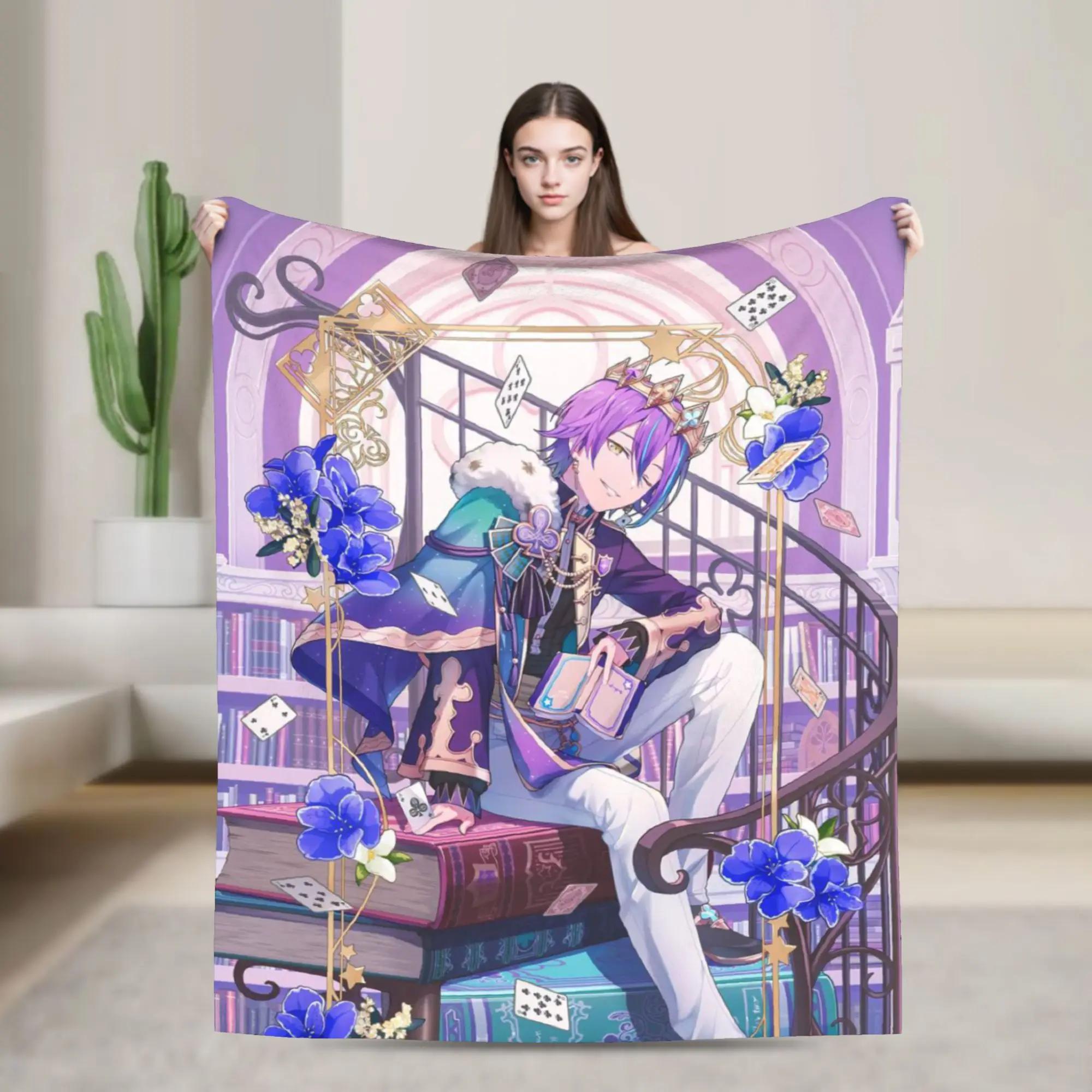 Super Soft Rui Kamishiro Throw Blanket Premium Fleece Flannel Lightweight Wonderlands x Showtime Cozy Warm Bed Blanket 75cmx90cm