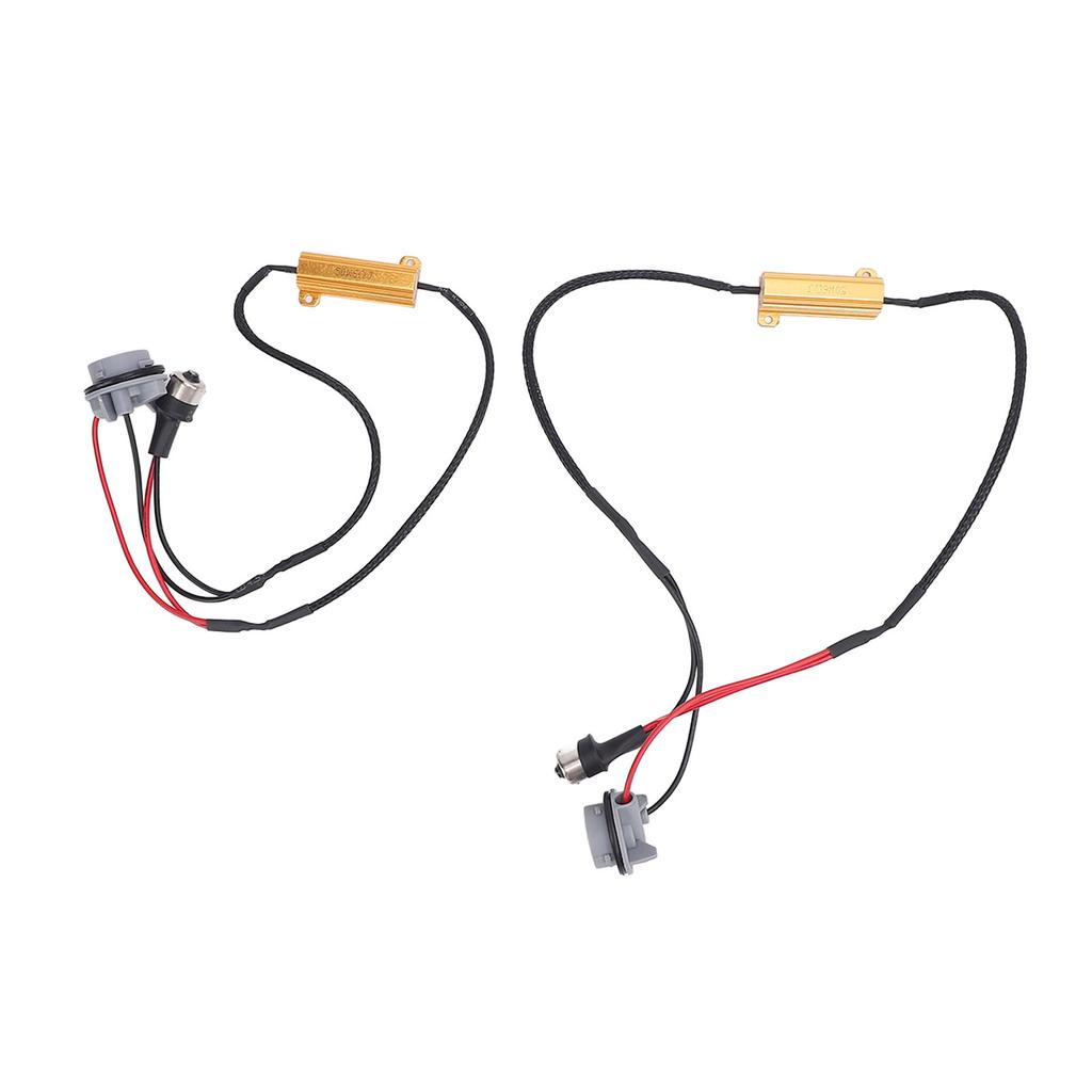 50W 6Ohm LED Resistor Decoder Anti Flicker Vehicle Bulbs Resistor Harness Adapter for Turn Signal Light Daytime Running