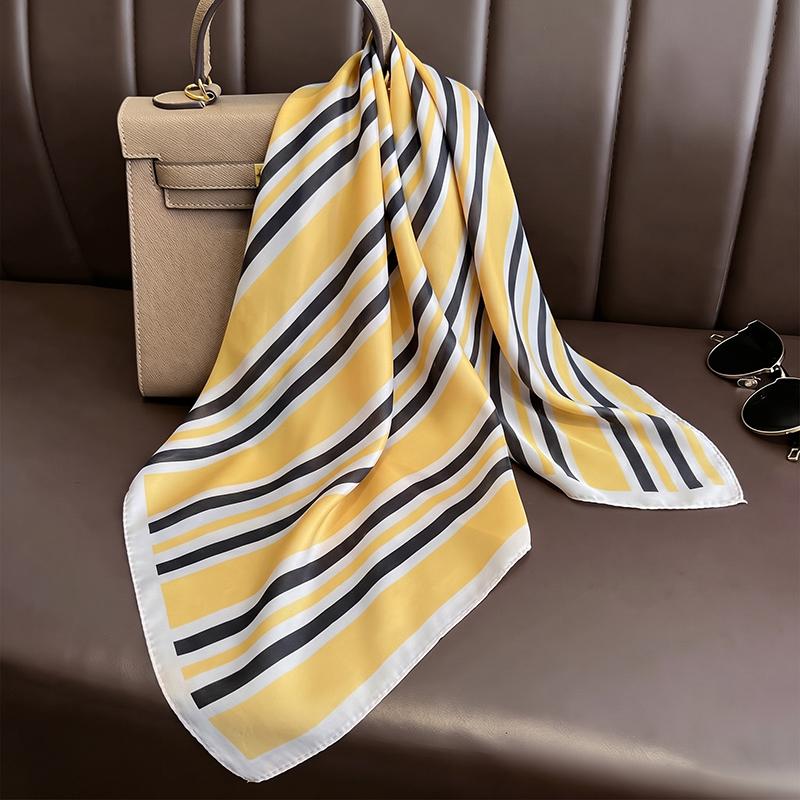 Fashion Scarf Headscarf Turban Hijab Female Luxury Print Shawl Bandana Neckerchief Headband Windproof Handkerchief Square Wraps