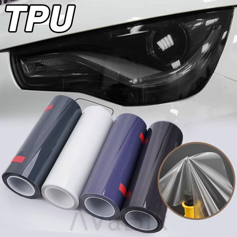 Automotive TPU Headlight Protection Film Repair Scratches Car Headlight Tint Taillight Black Transparent PPF Sticker Accessories