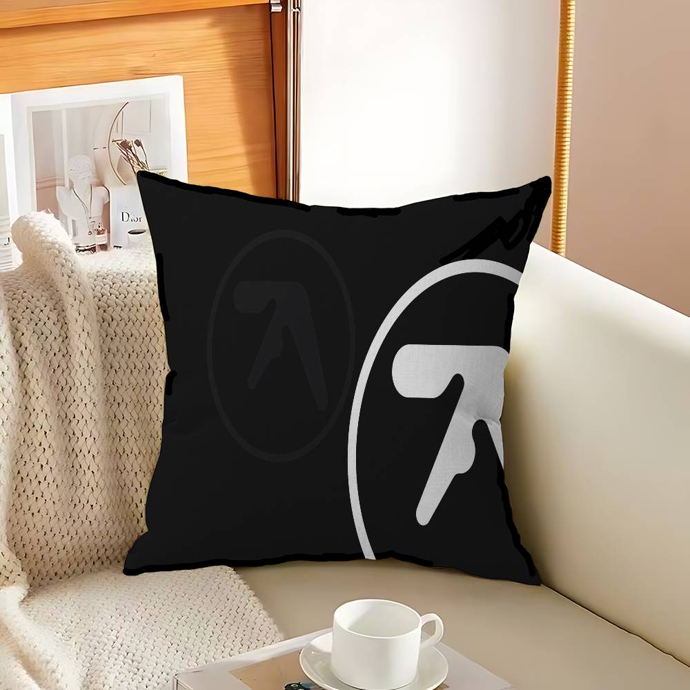 DJ AAphex TTwins Pillow Covers Cartoon Sofa Decorative Home Doublesided Printing Short Plush Cute Cushion Cover
