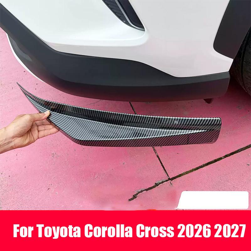 For Toyota Corolla Cross 2026 2027 Front Bumper Collision Protection Corner Guard Car Exterior Decorative Parts