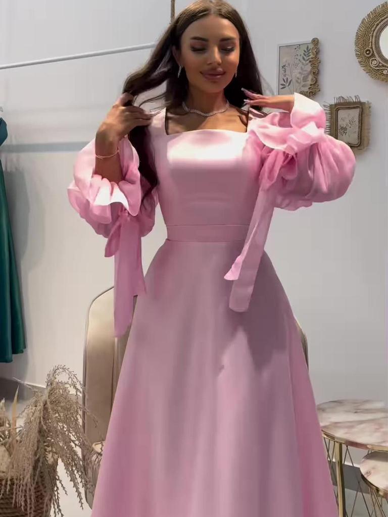 2025 Spring Socialite Elegant Slimming Long Sleeve Light Dress for Women