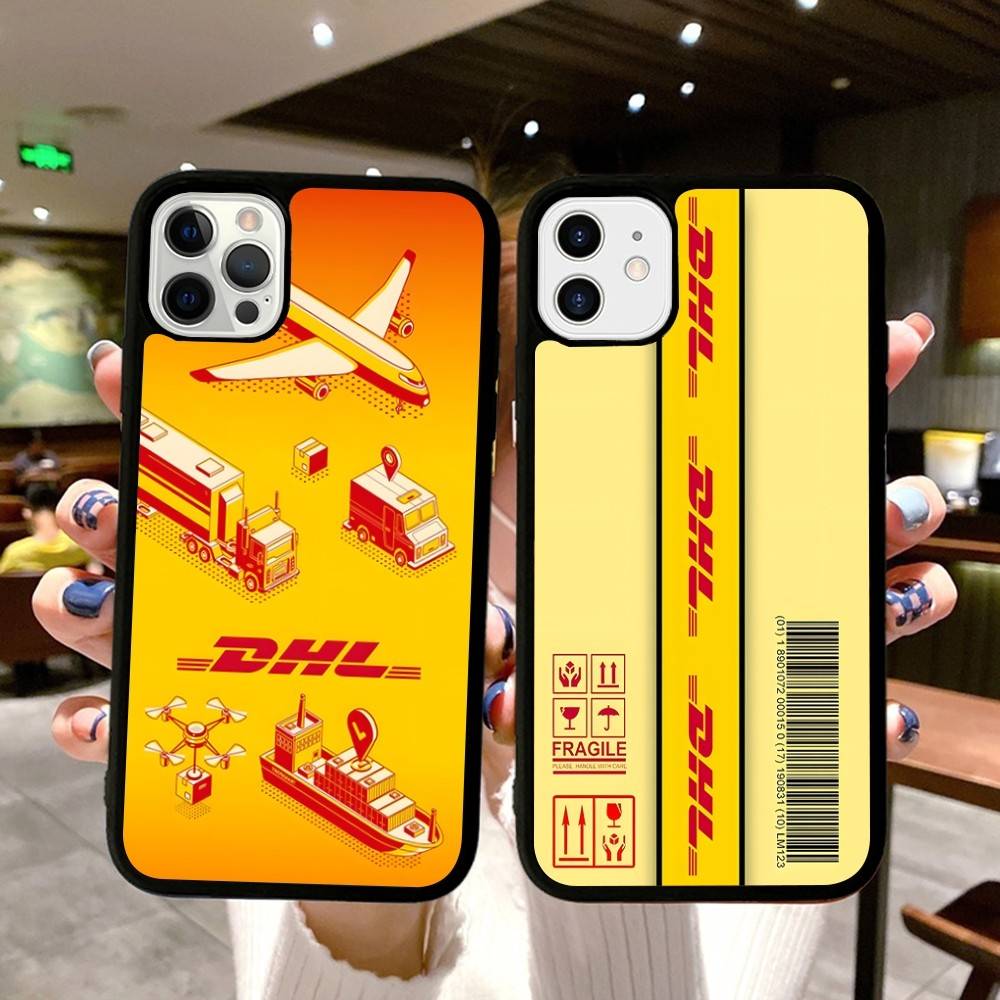 D-DHL-L logo PC+TPU Shockproof Protective Phone Case For iPhone17 14 15 16 Pro max 13 12 11 17 Air